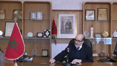 صورة لقاء صحفي مع السيد رئيس مجلس جماعة فاس حول شركة التنمية المحلية فاس باركينغ