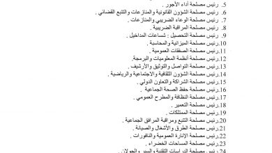 صورة إعلان عن فتح باب الترشيح لشغل مناصب رؤساء المصالح بالجماعة