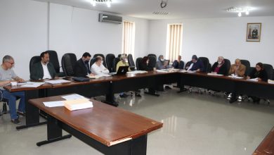 صورة إجتماع اللجنة المكلفة بالتنمية البشرية والشؤون الاجتماعية والثقافية والرياضية