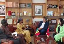صورة استقبال سفيرة دولة السنغال الشقيقة